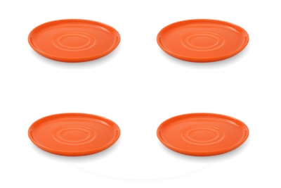 Friesland 4er-Set Untertasse 15cm Happymix Orange