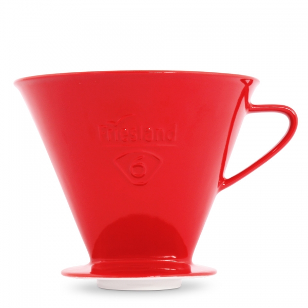 Friesland Porzellan Kaffeefilter Größe 6 Rot