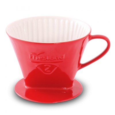 Friesland Kaffeefilter Gr. 2 Rot Porzellan