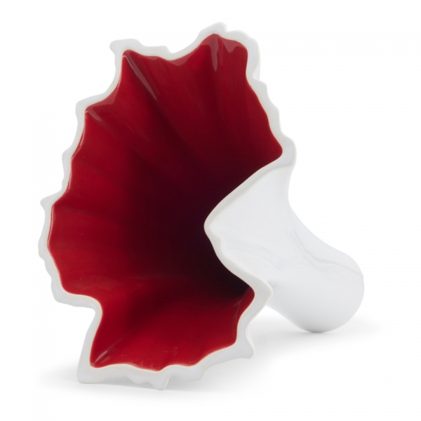 Deutschland Vase weiß/rot Royal Goedewaagen